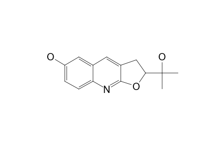 (+)-2-(1'-HYDROXY-1'-METHYLETHYL)-2,3-DIHYDROFURO-[2,3-B]-QUINOLIN-6-OL;(+)-RIEDELIANINE