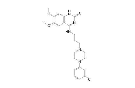 4-({3-[4-(3-chlorophenyl)-1-piperazinyl]propyl}amino)-6,7-dimethoxy-2(1H)-quinazolinethione