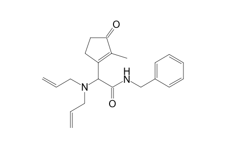 N-Benzyl-2-diallylamino-2-(2-methyl-3-oxocyclopent-1-enyl)acetamide