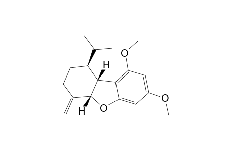 RAC-(5AR,9R,9AS)-1,3-DIMETHOXY-9-(1-METHYLETHYL)-6-METHYLIDENE-5A,6,7,7,9,9A-HEXAHYDRODIBENZOFURAN