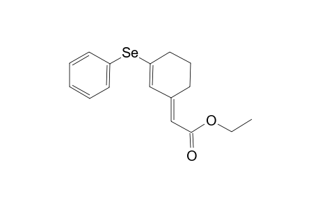 Ethyl 2-(3-phenylselanyl-2-cyclohexenyliden)acetate