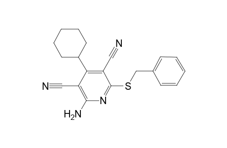 Pyridine-3,5-dicarbonitrile, 2-amino-6-benzylthio-4-cyclohexyl-