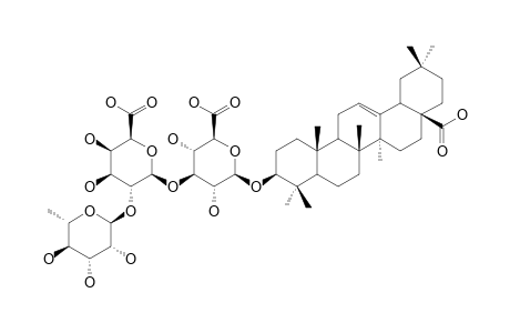 3-O-BETA-[RHAMNOPYRANOSYL-(1->2)-GALACTURONOPYRANOSYL-(1->3)-GLUCURONOPYRANOSYL]-OLEANOLIC-ACID