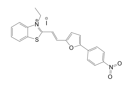 2-[(E)-2-[5-(4-NITROPHENYL)-FURAN-2-YL]-VINYL]-3-ETHYL-1,3-BENZOTHIAZOLIUM-IODIDE