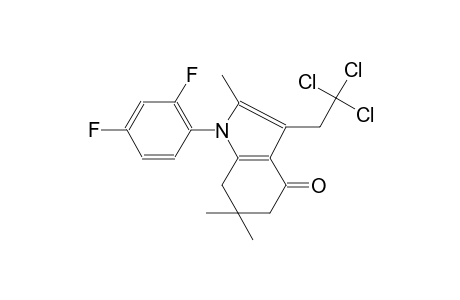 1-(2,4-Difluorophenyl)-2,6,6-trimethyl-3-(2,2,2-trichloroethyl)-1,5,6,7-tetrahydro-4H-indol-4-one