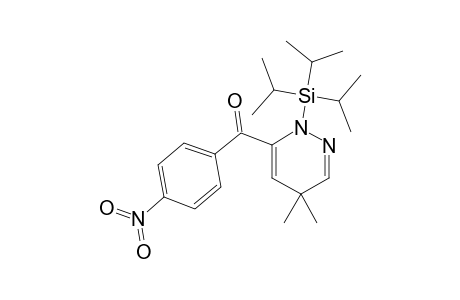 1,4-DIHYDRO-4,4-DIMETHYL-6-(4-NITROBENZOYL)-1-(TRIISOPROPYLSILYL)-PYRIDAZINE