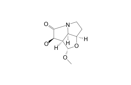 (+)-(1R,5AS,7S,7AR,7BR)-1-HYDROXY-7-METHOXY-6-OXAOCTAHYDRO-2H-CYCLOPENTA-[GH]-PYRROLIZIN-2-ONE