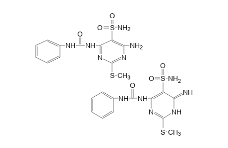 1-[6-AMINO-2-(METHYLTHIO)-5-SULFAMOYL-4-PYRIMIDINYL]-3-PHENYLUREA