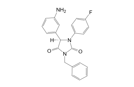 (R)-5-(3-Amino-phenyl)-3-benzyl-1-(4-fluoro-phenyl)-imidazolidine-2,4-dione