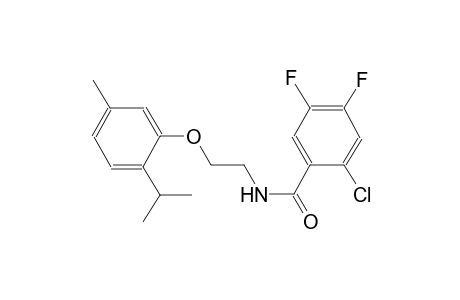 benzamide, 2-chloro-4,5-difluoro-N-[2-[5-methyl-2-(1-methylethyl)phenoxy]ethyl]-