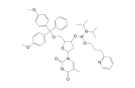 5'-O-(4,4'-DIMETHOXYTRITYL)-3'-O-(N,N-DIISOPROPYLAMINO)-[3-(2-PYRIDYL)-1-PROPYLOXY]-PHOSPHINYL-2'-DEOXYTHYMIDINE