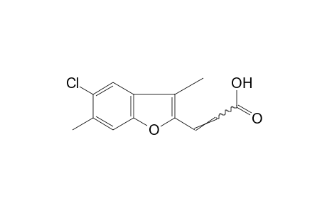 5-CHLORO-3,6-DIMETHYL-2-BENZOFURANACRYLIC ACID