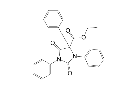 2,5-dioxo-1,3,4-triphenyl-4-imidazolidinecarboxylic acid, ethyl ester