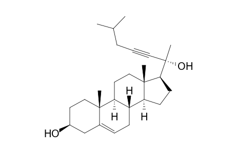 Cholest-5-en-22-yne-3,20-diol, (3.beta.)-