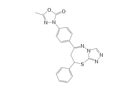 5-METHYL-3-[PARA-(8'-PHENYL-7',8'-DIHYDRO-S-[1,2,4]-TRIAZOLO-[3,4-B]-1,3,4-THIADIAZEPINE-6'-YL)-PHENYL]-3H-2-OXO-DELTA(4)-1,3,4-OXADIAZOLE