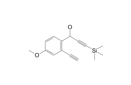 1-(2-Ethynyl-4-methoxy-phenyl)-3-trimethylsilyl-prop-2-yn-1-ol