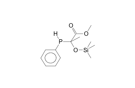 ALPHA-TRIMETHYLSILYLOXY-ALPHA-CARBMETHOXYETHYLPHENYLPHOSPHINE(DIASTEREOMER MIXTURE)