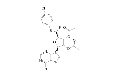 2',3'-DI-O-ACETYL-5'-S-FLUORO-5'-S-(4-CHLOROPHENYL)-5'-THIOADENOSINE