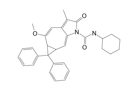 (3RS,5SR)-N-CYCLOHEXYL-6-METHOXY-9-METHYL-10-OXO-4,4-DIPHENYL-11-AZATRICYCLO-[6.3.0.0(3,5)]-UNDECA-1,6,8-TRIENE-11-CARBOXAMIDE