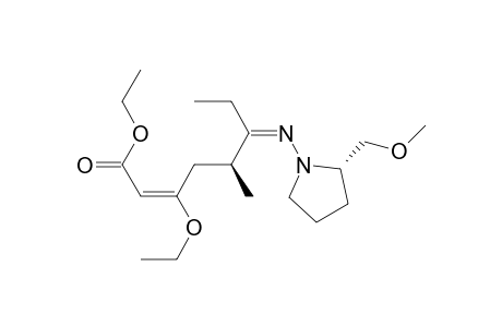 2-Octenoic acid, 3-ethoxy-6-[[2-(methoxymethyl)-1-pyrrolidinyl]imino]-5-methyl-, ethyl ester, [S-[R*,R*-(E,Z)]]-