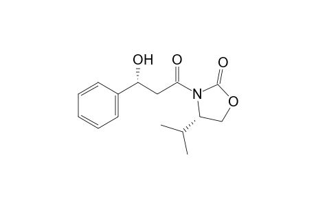 (3'R,4S)-3-(3'-Hydroxy-3'-phenylpropionyl)-4-(1''-methylethyl)-2-oxazolidinone