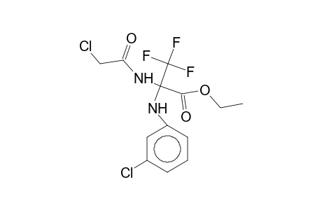 Ethyl 2-(2-chloroacetamido)-2-(3-chloroanilino)-3,3,3-trifluoropropionate