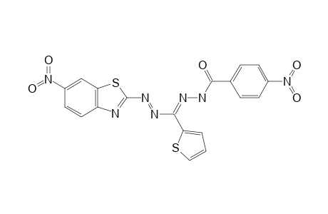 1-(6-NITRO-BENZOTHIAZOLE)-3-(THIOPHELIDENE)-5-(4'-NITROBENZOYL)-FORMAZAN