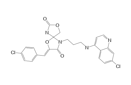 4-[3-(7-CHLORO-QUINOLIN-4-YL-AMINO)-PROPYL]-2-(4-CHLOROBENZYLIDENE)-1,6-DIOX-4,9-DIAZASPIRO-[4,4]-NONANE-3,8-DIONE