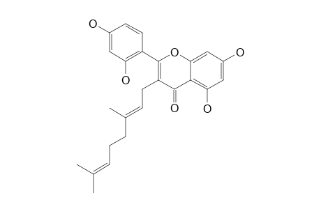 5,7,2',4'-TETRAHYDROXY-3-GERANYLFLAVONE