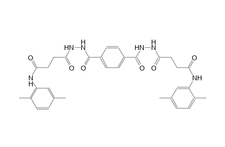 4-{2-[4-({2-[4-(2,5-dimethylanilino)-4-oxobutanoyl]hydrazino}carbonyl)benzoyl]hydrazino}-N-(2,5-dimethylphenyl)-4-oxobutanamide