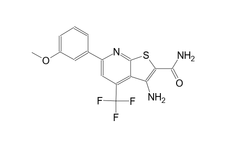 3-amino-6-(3-methoxyphenyl)-4-(trifluoromethyl)thieno[2,3-b]pyridine-2-carboxamide