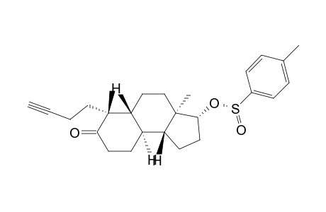 Benzenesulfinic acid, 4-methyl-, 6-(3-butynyl)dodecahydro-3a,6-dimethyl-7-oxo-1H-benz[e]inden-3-yl ester, [3S-[3.alpha.(S*),3a.alpha.,5a.beta.,6.beta.,9a.alpha.,9b.beta.]]-