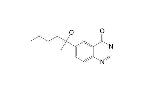 6-(1-HYDROXY-1-METHYLPENTYL)-3-H-QUINAZOLIN-4-ONE