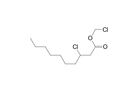 Decanoic acid, 3-chloro-, chloromethyl ester