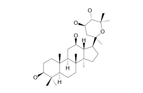 20S,25-EPOXY-3-BETA,12-BETA,23S,24R-TETRAHYDROXYDAMMARANE