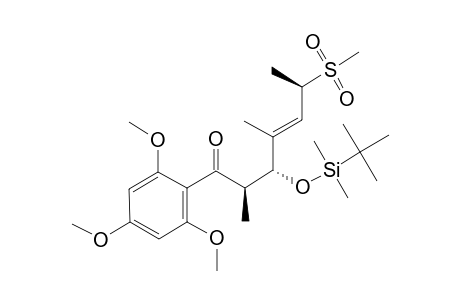 (+/-)-(2-R/S,3-R/S,4-E,6-R/S)-3-[[(TERT.-BUTYL)-DIMETHYLSILYL]-OXY]-6-(METHYLSULFONYL)-2,4-DIMETHYL-1-(2,4,6-TRIMETHOXYPHENYL)-HEPT-4-EN-1-ONE