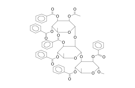 METHYL O-(2-O-ACETYL-3,4-DI-O-BENZOYL-ALPHA-L-RHAMNOPYRANOSYL)-(1->2)-O-(3,4-DI-O-BENZOYL-ALPHA-L-RHAMNOPYRANOSYL)-(1->3)-2,4-DI-O-BENZOYL-ALPHA-L-RHAMNOPYRANOSIDE