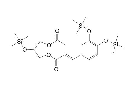 Glycerol <1-acetyl-3-caffeoyl->, tri-TMS