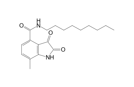 2,3-dioxo-7-methyl-N-nonyl-4-indolinecarboxamide