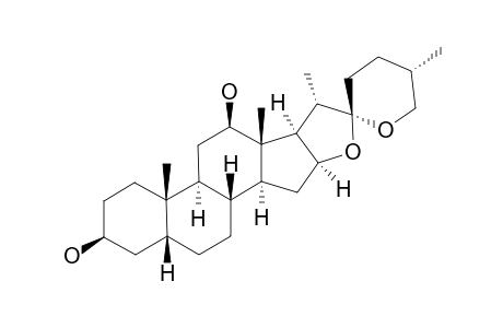 12-BETA-HYDROXY-SMILAGENIN;(25R)-3-BETA,12-BETA-DIHYDROXY-5-BETA-SPIROSTANE