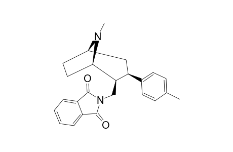 2-BETA-[(N-PHTHALIMIDO)-METHYL]-3-BETA-(4-METHYLPHENYL)-AZABICYCLO-[3.2.1]-OCTANE