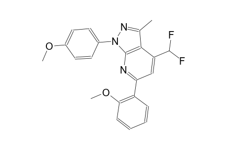 1H-pyrazolo[3,4-b]pyridine, 4-(difluoromethyl)-6-(2-methoxyphenyl)-1-(4-methoxyphenyl)-3-methyl-