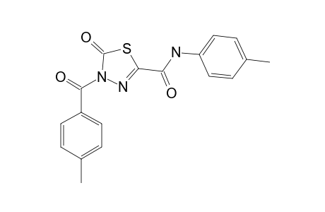 3-(4-METHYLBENZOYL)-5-(4-METHYLBENZOYLAMINO)-1,3,4-THIAZOLIN-2-ONE