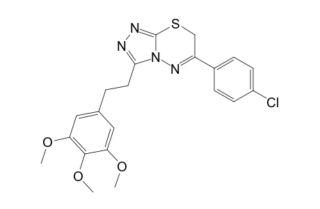 3-[2-(3,4,5-Trimethoxyphenyl)ethyl]-6-(4-chlorophenyl)-7H-1,2,4-triazolo[3,4-b]-1,3,4-thiadiazine