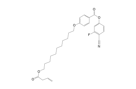 (4-CYANO-3-FLUOROPHENYL)-4-[11-(BUT-3-ENOYLOXY)-UNDECYLOXY]-BENZOATE