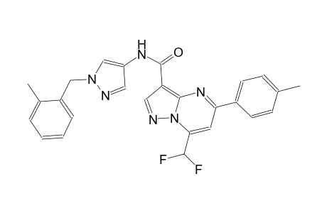 7-(difluoromethyl)-N-[1-(2-methylbenzyl)-1H-pyrazol-4-yl]-5-(4-methylphenyl)pyrazolo[1,5-a]pyrimidine-3-carboxamide