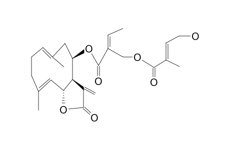 COSTUNOLIDE,8-B-(5'-(4"-HYDROXYTIGLOYLOXY)TIGLOYLOXY)