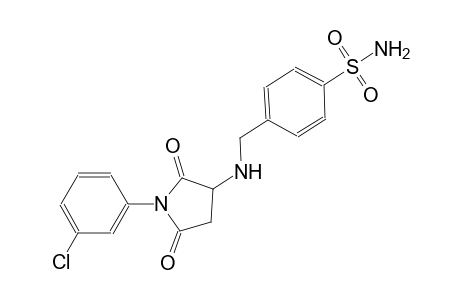 4-({[1-(3-chlorophenyl)-2,5-dioxo-3-pyrrolidinyl]amino}methyl)benzenesulfonamide