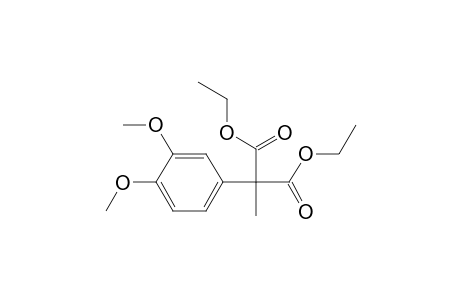 Diethyl .alpha.[1-(3,4-dimethoxyphenyl)]-.alpha.-methylmalonate