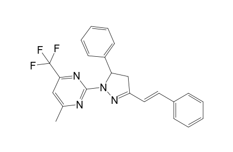 6-Methyl-2-(5-phenyl-3-styryl-4,5-dihydro-1H-pyrazol-1-yl)-4-(trifluoromethyl)pyrimidine